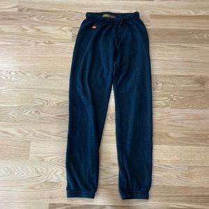 Aviator nation xs sweatpants. The pink lighting bolt goes down the side.